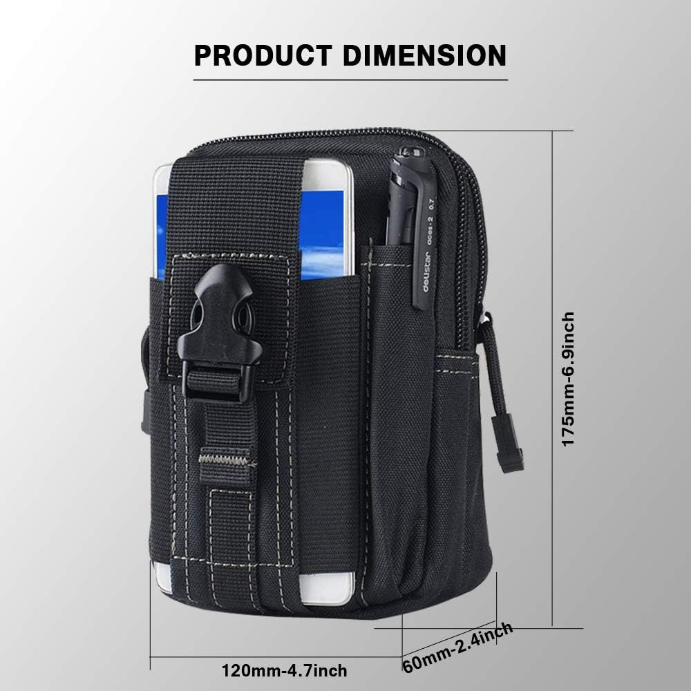 Tactical Molle Belt Pouch Mili - Outdoor Camping Hiking avaliação e preço