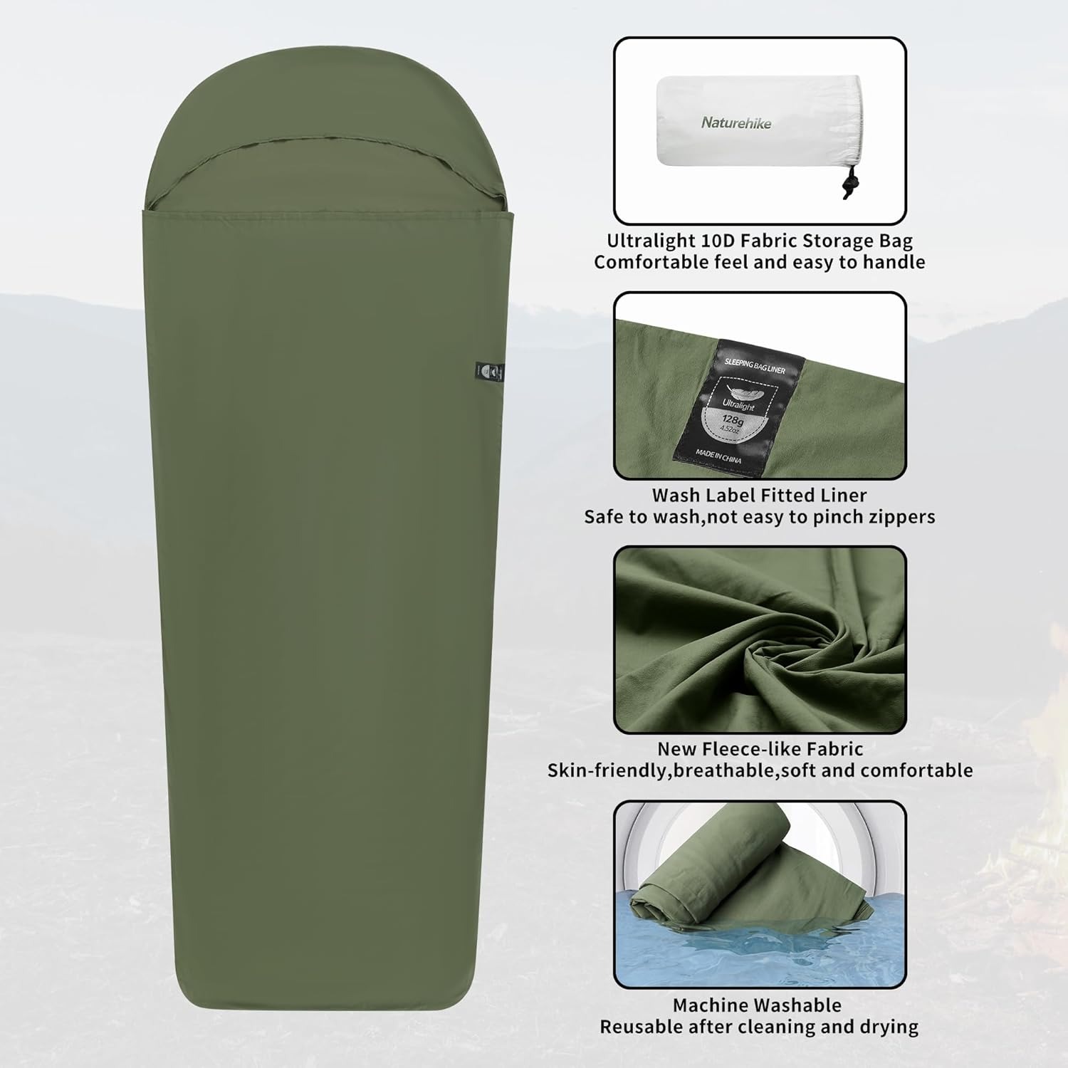 Naturehike Sleeping Bag Liner  - Ultralight Sleeping Bag avaliação e preço