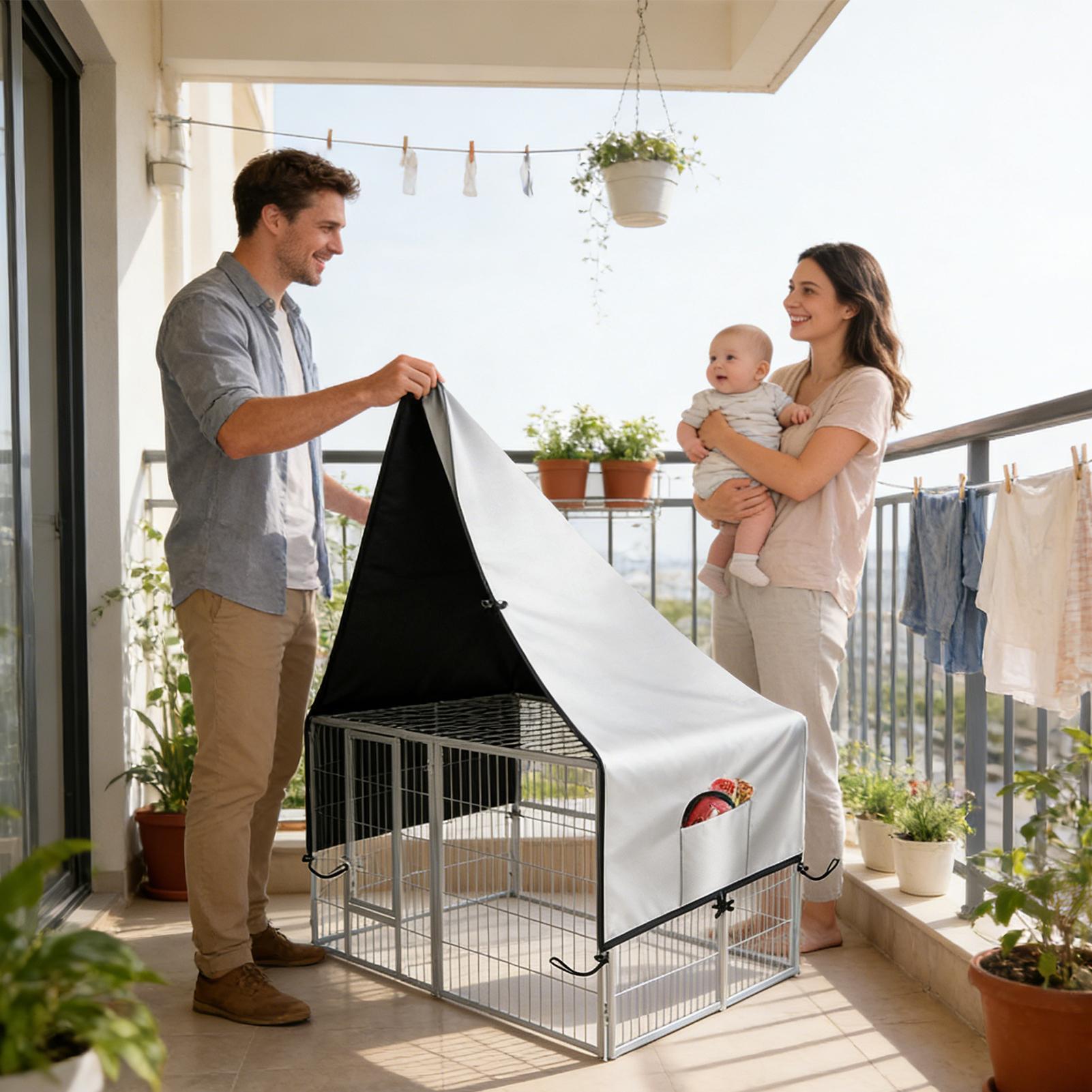 Crate Cover 210D Oxford Privac - Outdoor Camping Dog Kennel avaliação e preço