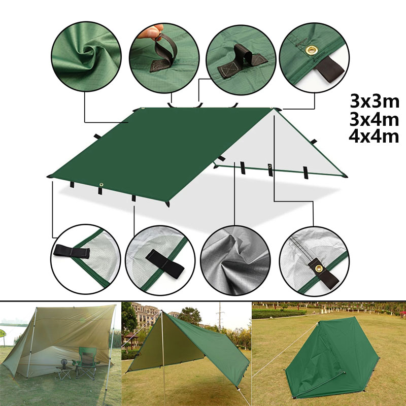 4x4m 4x3m 3x3m 19 Hang Points  - Outdoor Camping Automatic Quick Opening Tent avaliação e preço