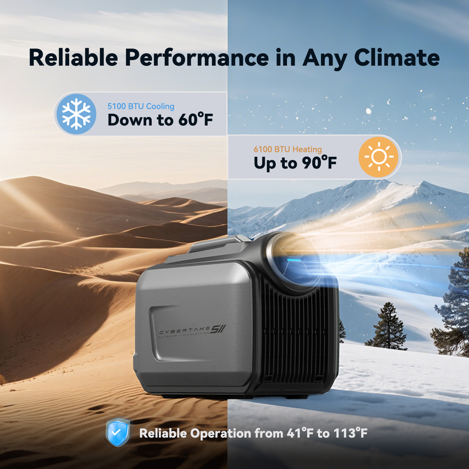 CYBERTAKE S2 Pro Portable Air  - Outdoor Camping Air Conditioner avaliação e preço
