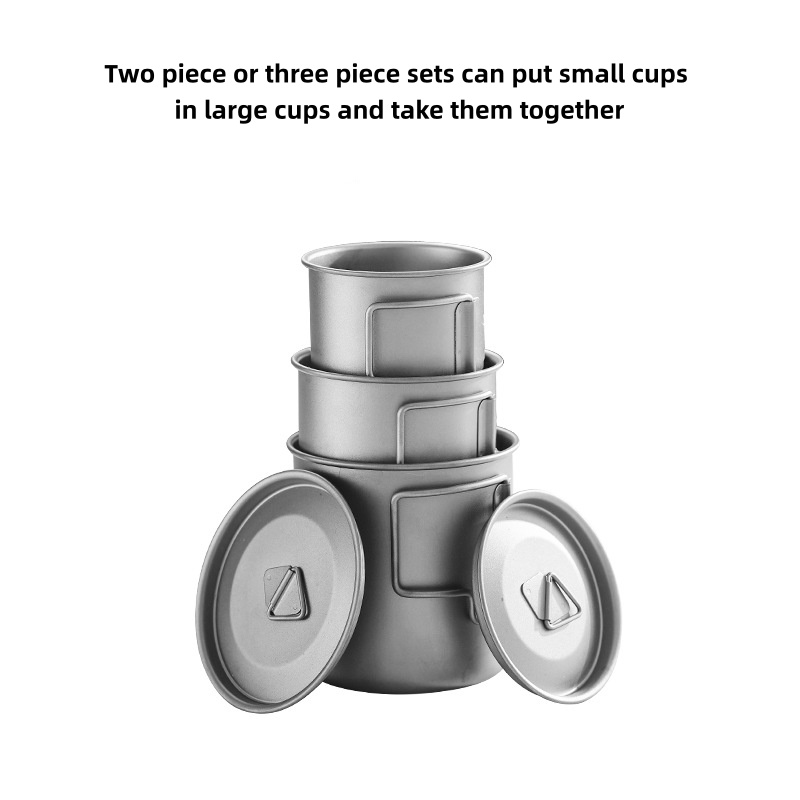 Titanium Camping Mug with Fold - Outdoor Camping Kitchen Table avaliação e preço