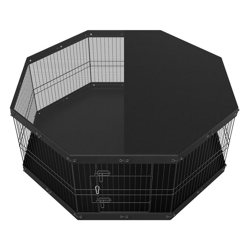 Foldable Metal Dog Pen with To - Outdoor Camping Dog Kennel avaliação e preço