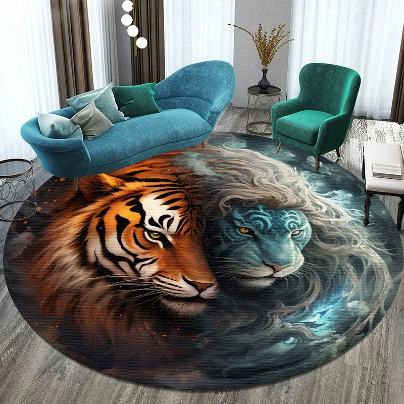 Large Round Carpet Rug Living  - Outdoor Camping Mats Large avaliação e preço