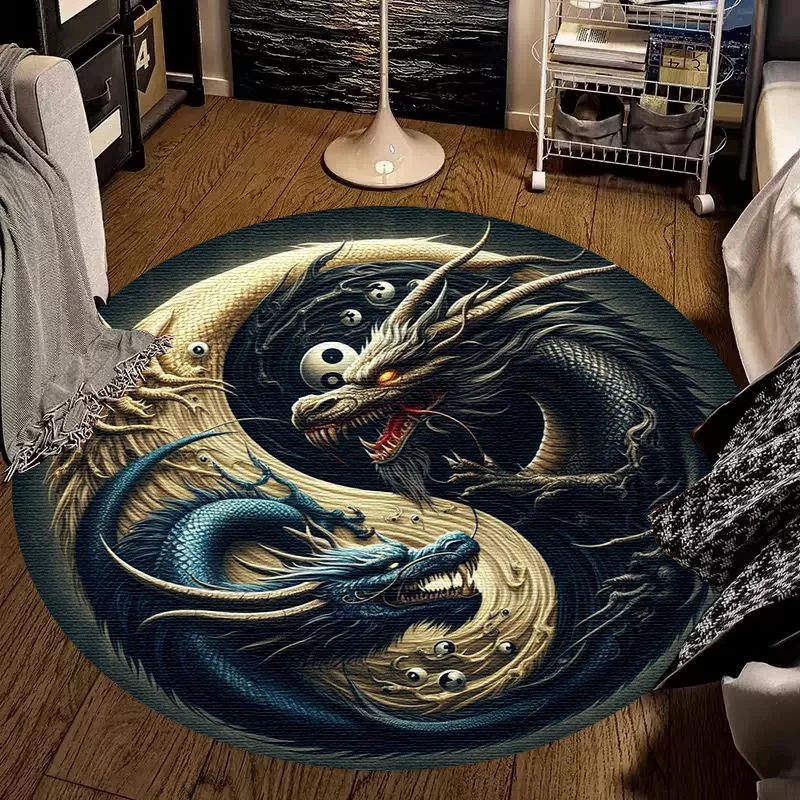 Large Round Carpet Rug Living  - Outdoor Camping Mats Large avaliação e preço