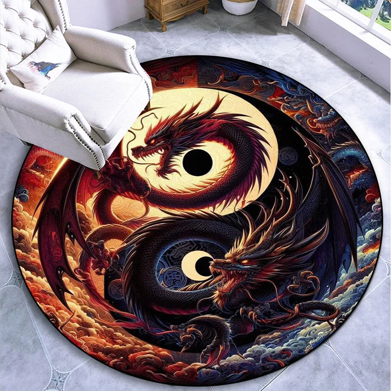Large Round Carpet Rug Living  - Outdoor Camping Mats Large avaliação e preço