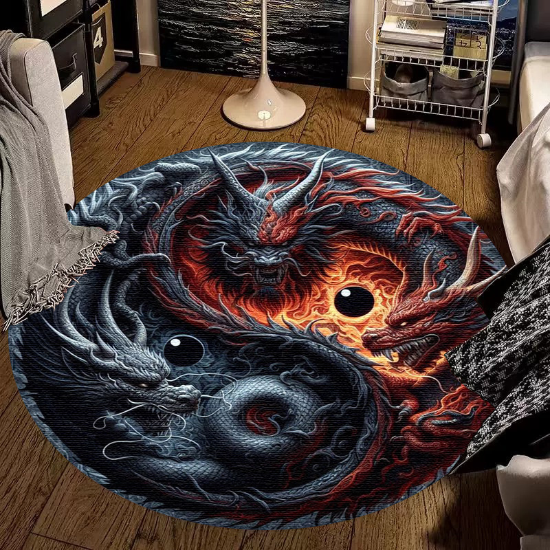 Large Round Carpet Rug Living  - Outdoor Camping Mats Large avaliação e preço