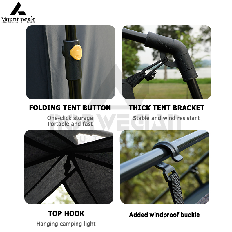 Mount Peak Automatic Large Cam - Outdoor Camping Automatic Quick Opening Tent avaliação e preço