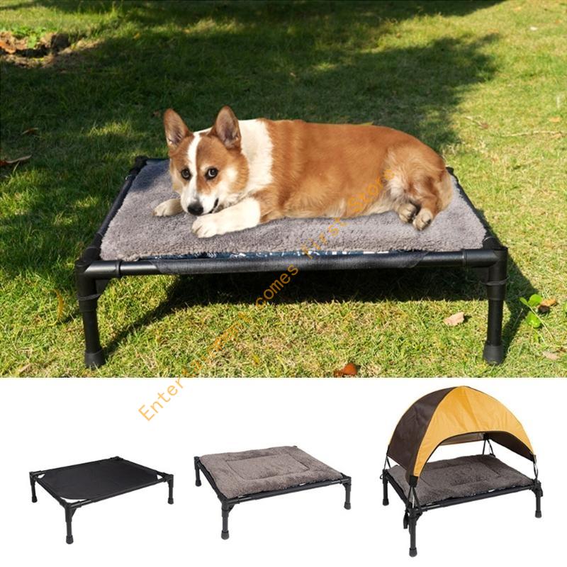 Outdoor Raised Dog Cot Bed wit - Outdoor Camping Dog Bed avaliação e preço