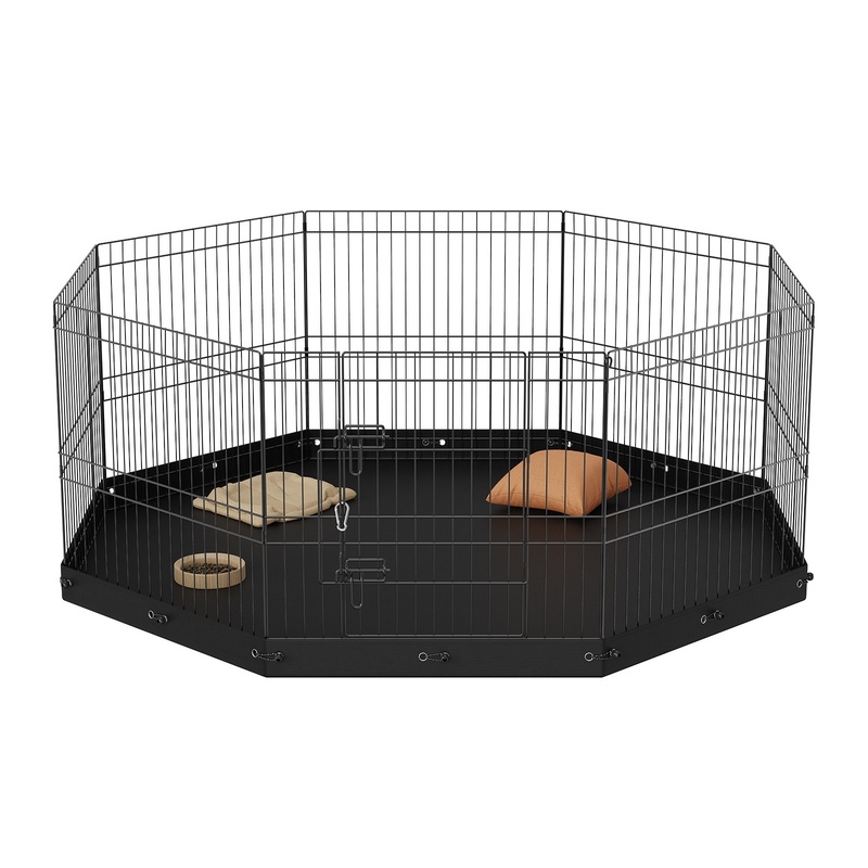8-Piece Foldable Metal Dog Pen - Outdoor Camping Dog Kennel avaliação e preço