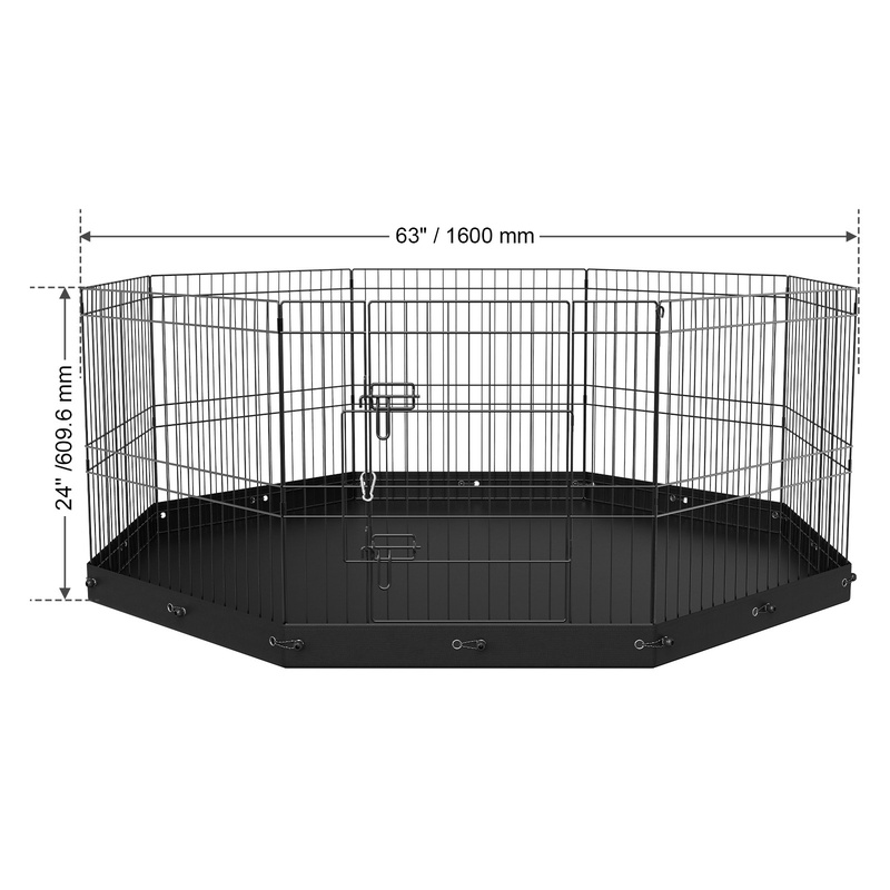 8-Piece Foldable Metal Dog Pen - Outdoor Camping Dog Kennel avaliação e preço