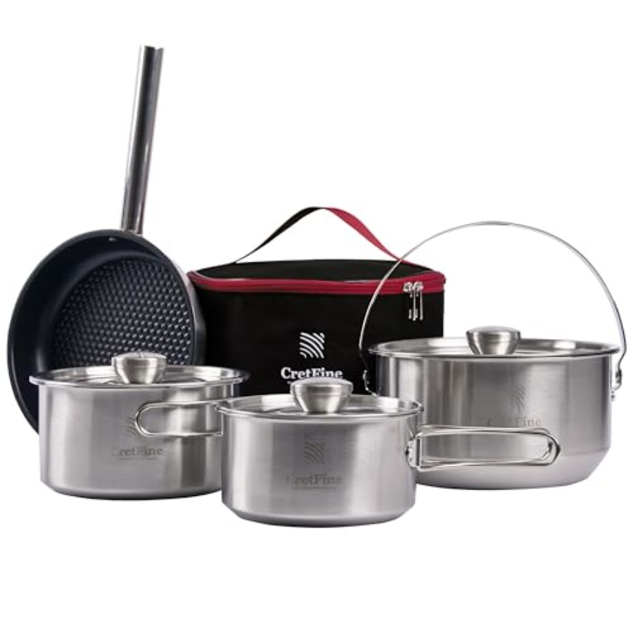 CampPro Camp Cooking Set for 4 - Camp Cooking Set avaliação e preço