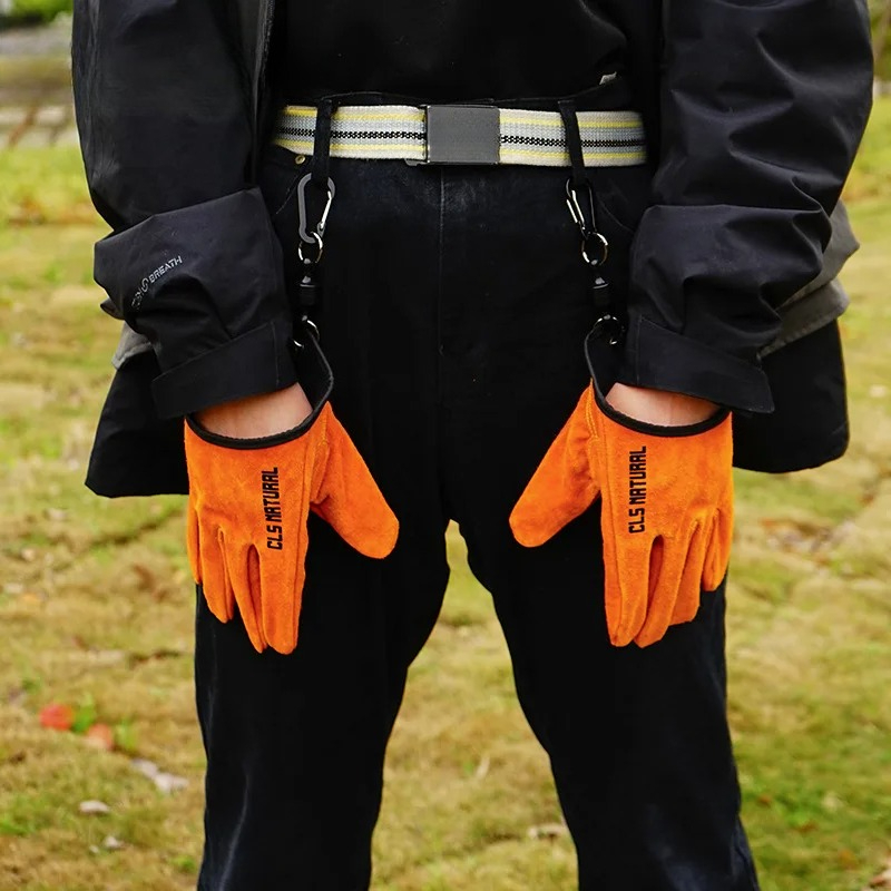 Heat Resistant BBQ Gloves Cowh - Outdoor Camping Grill avaliação e preço