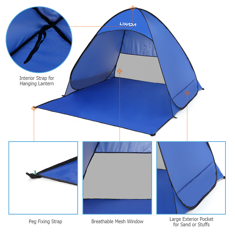 Lixada Automatic Instant Pop U - Outdoor Camping Automatic Quick Opening Tent avaliação e preço