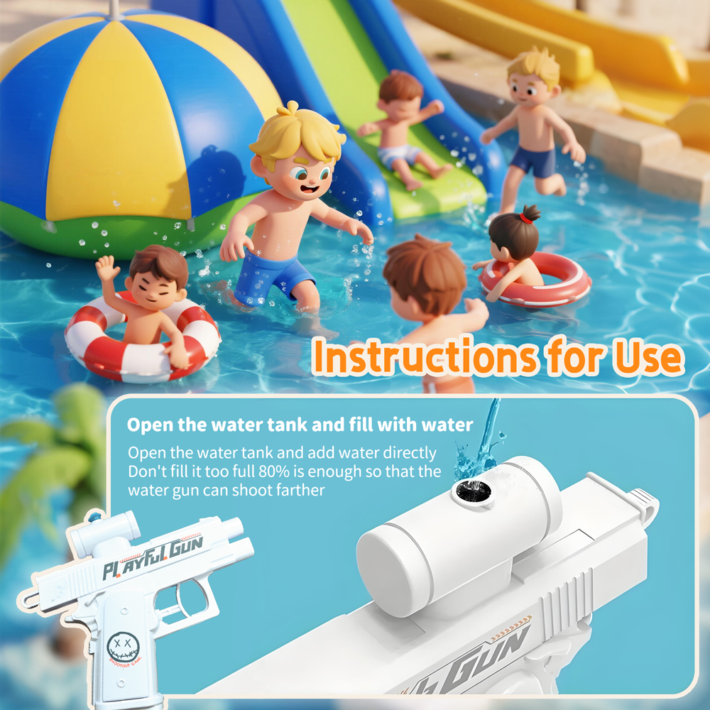 Summer Two-Way Water Gun Prank - Outdoor Camping Games For Kids avaliação e preço