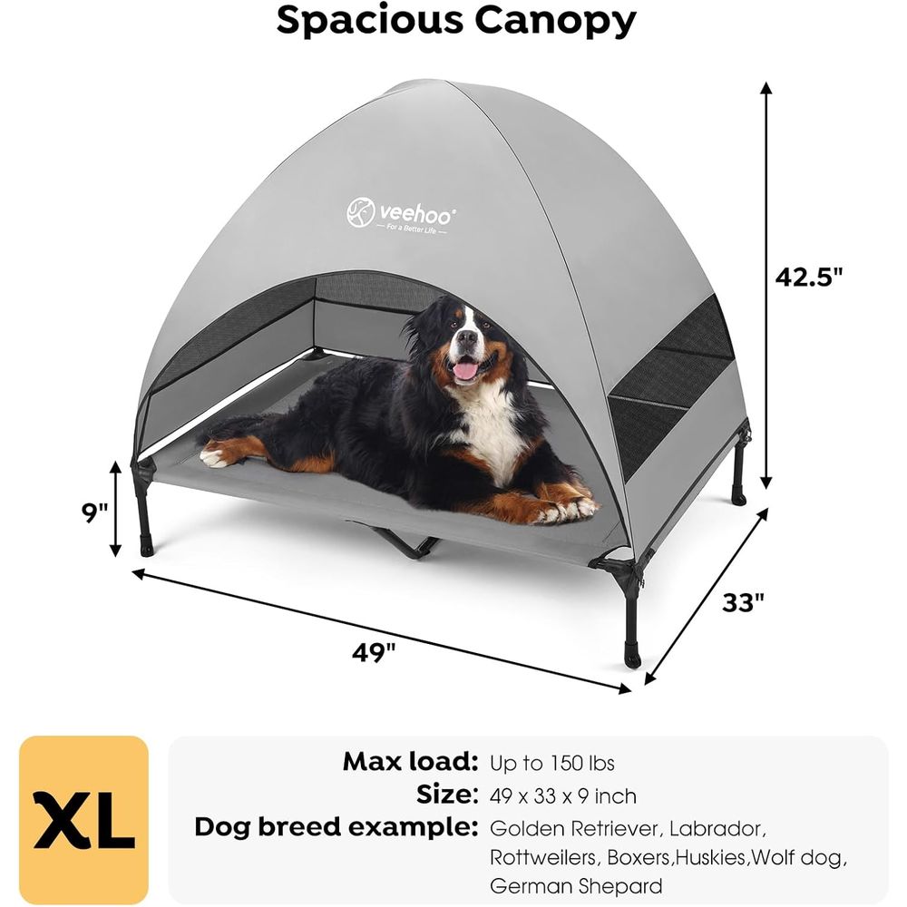 Outdoor Dog Bed, Cooling Eleva - Outdoor Camping Dog Bed avaliação e preço