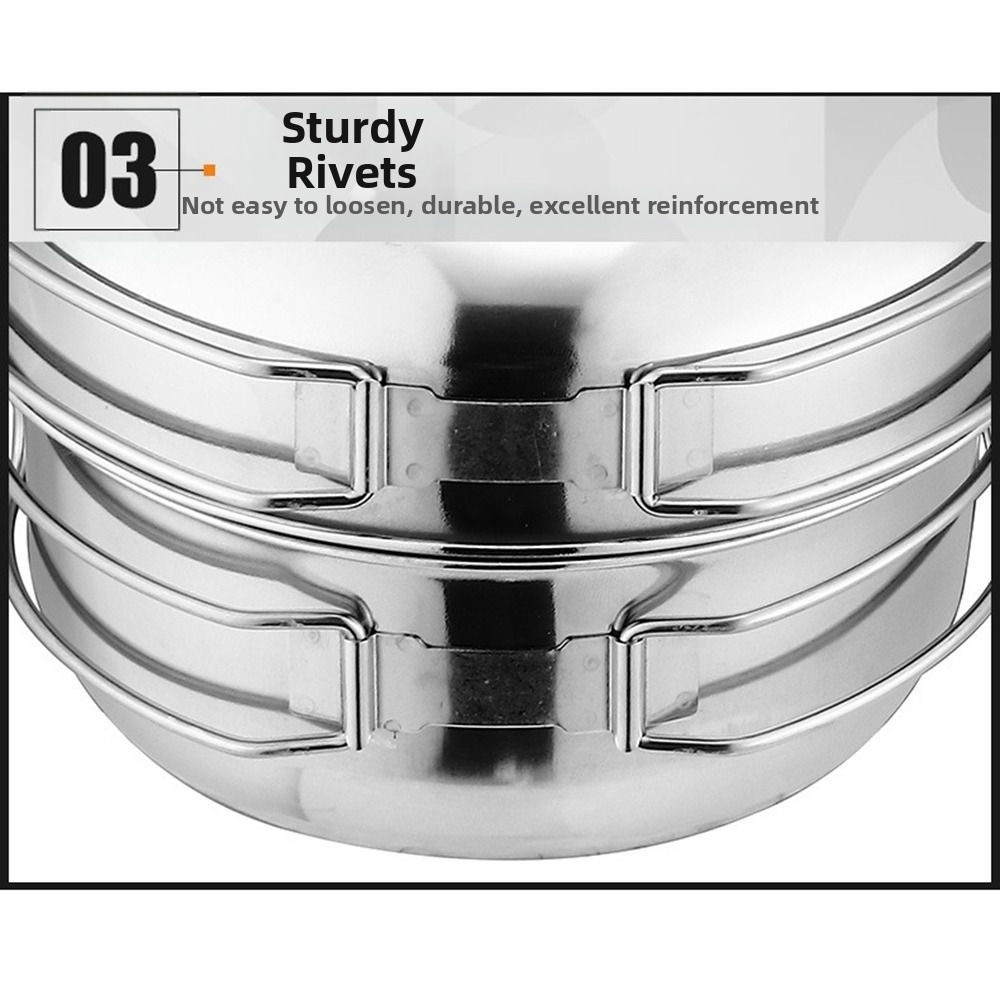 5Pcs 304 Stainless Steel Campi - Camp Cooking Set avaliação e preço