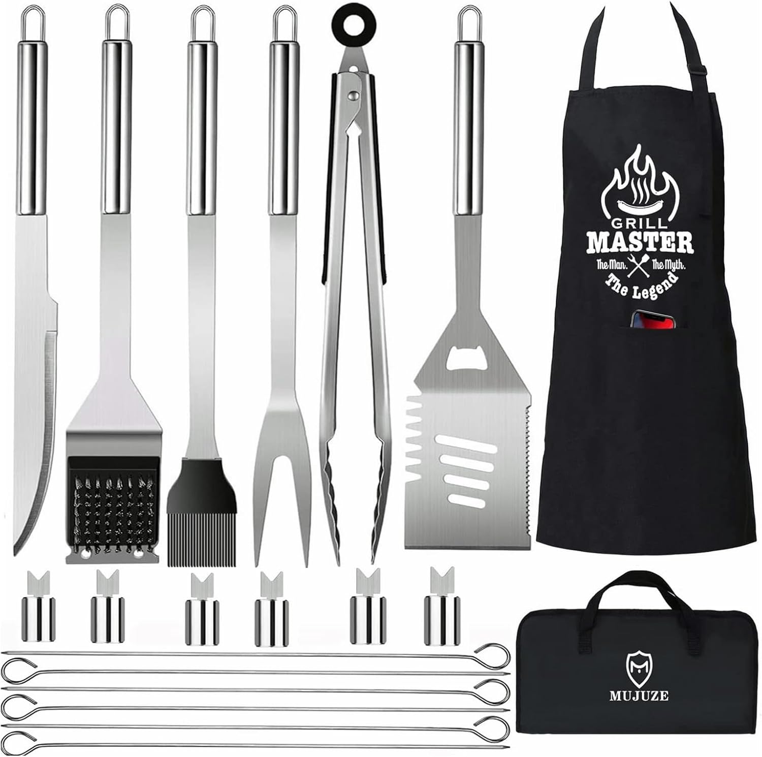 Grill Set with Apron for Men,  - Camp Cooking Set avaliação e preço