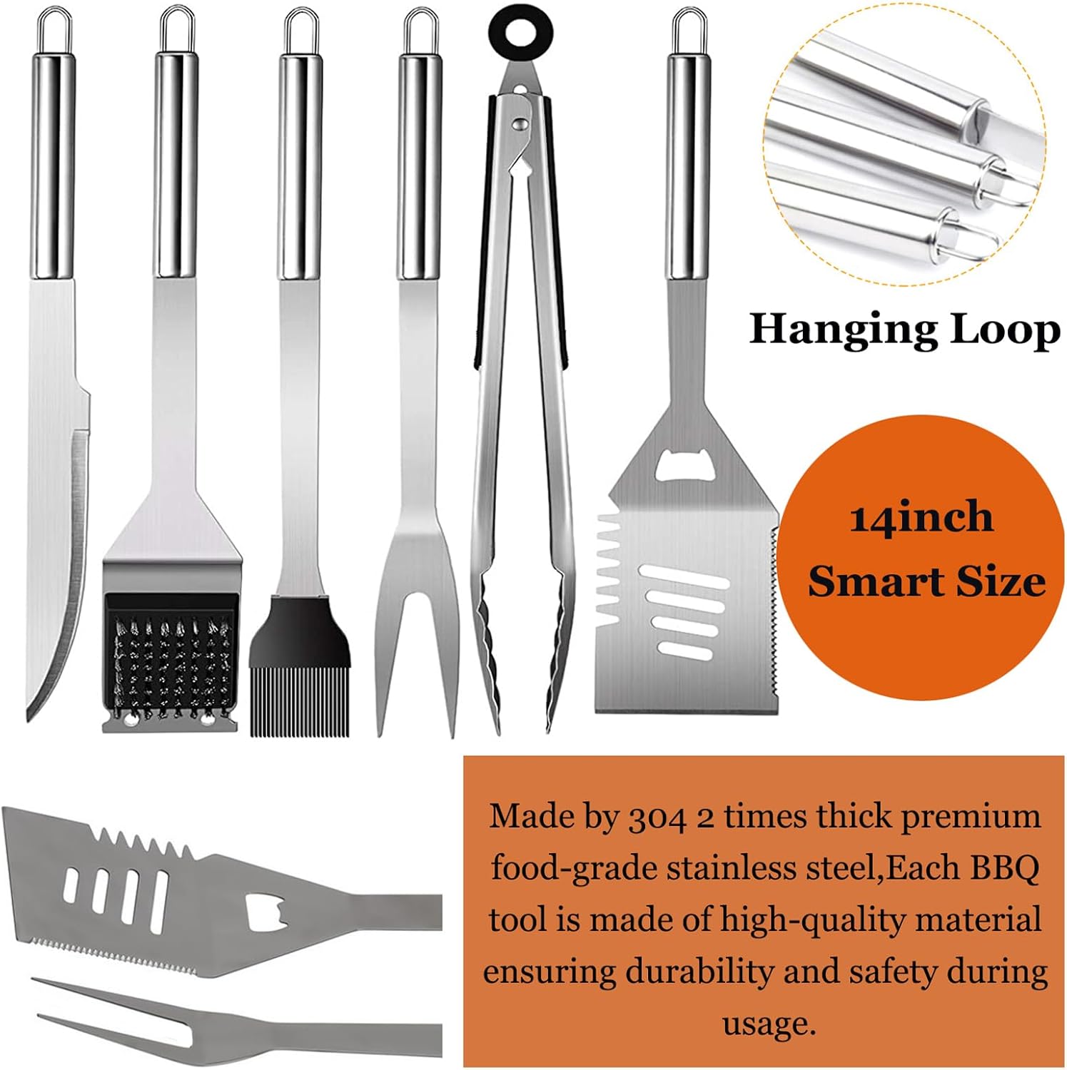 Grill Set with Apron for Men,  - Camp Cooking Set avaliação e preço
