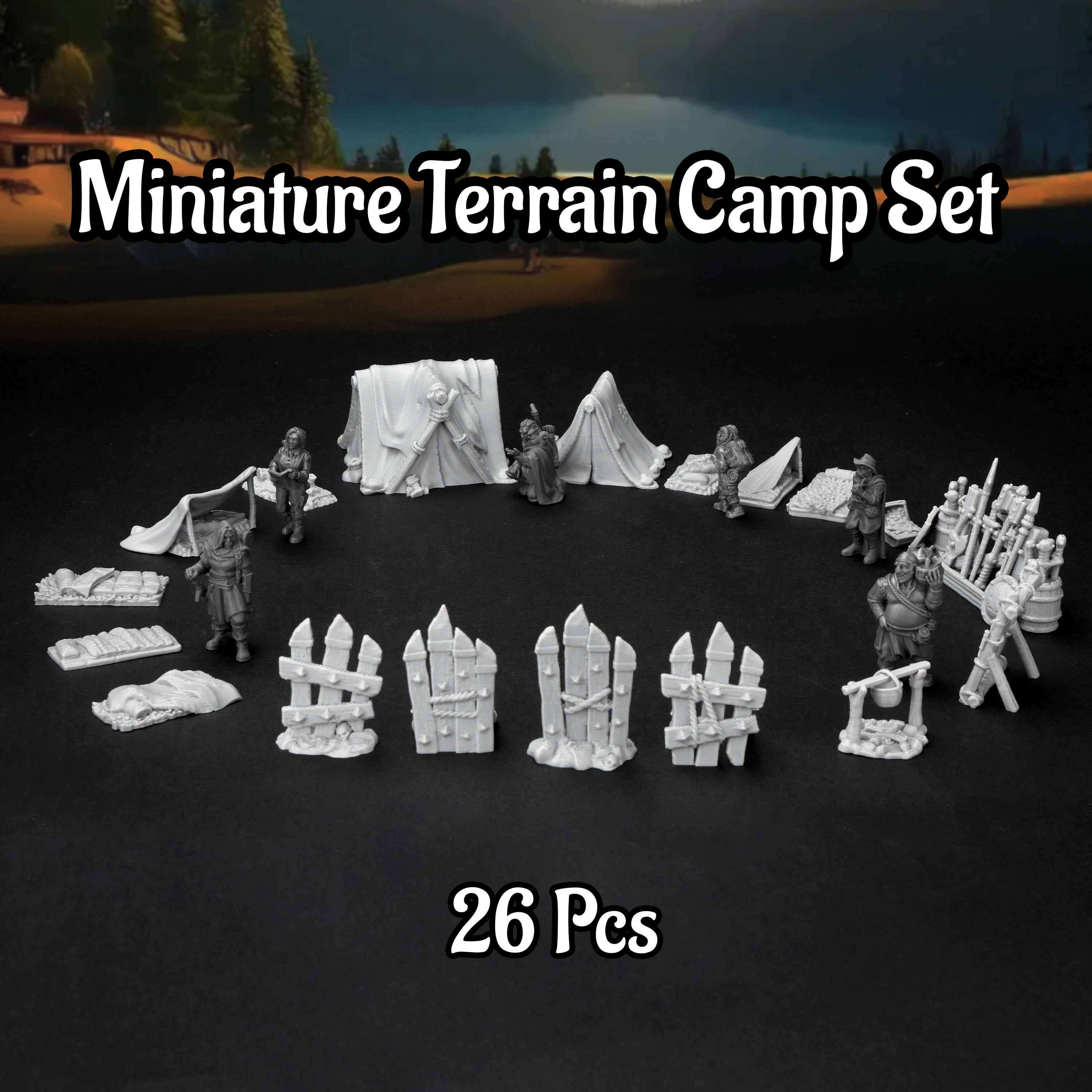RPG Camp Terrain Set - Adventu - Outdoor Y Camping avaliação e preço