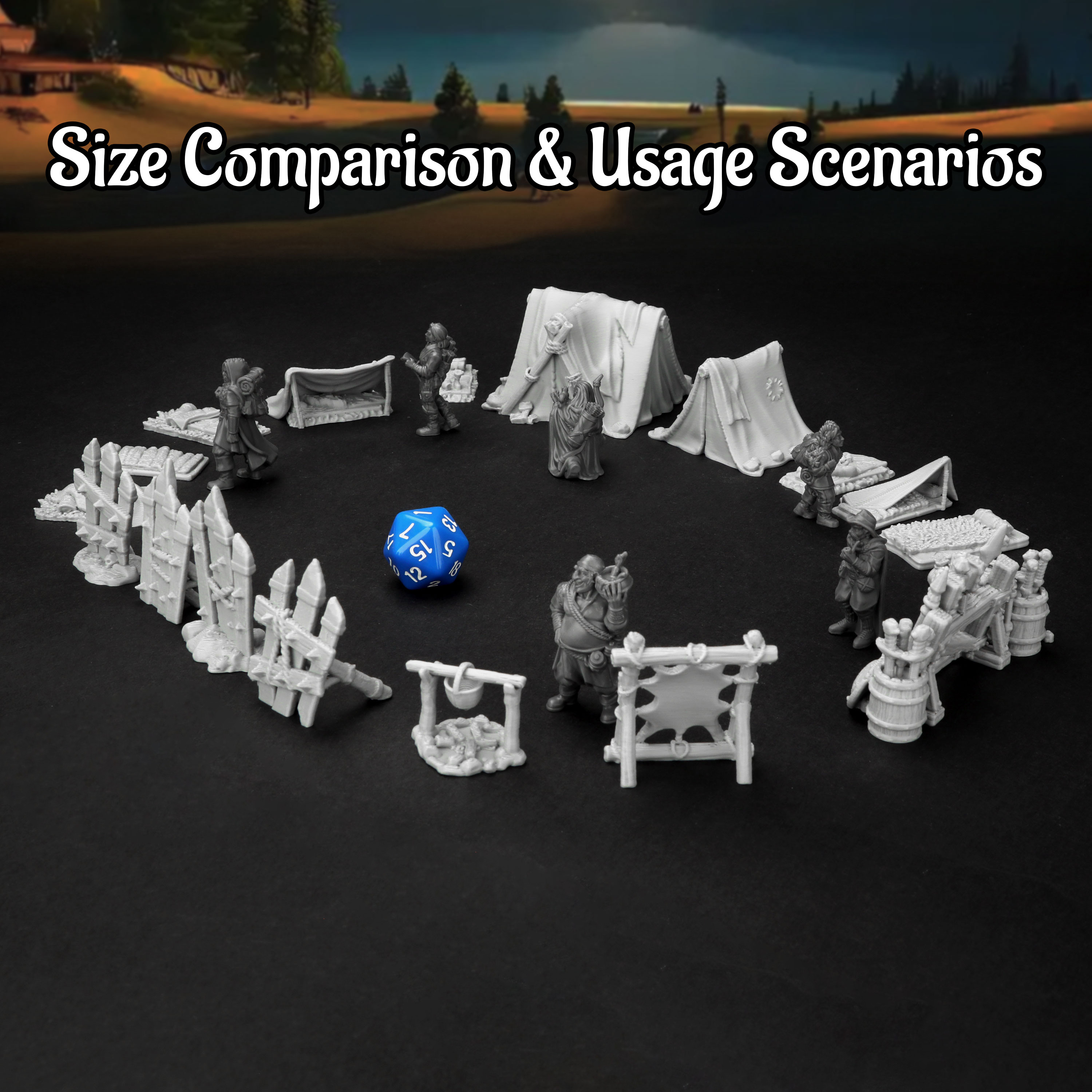RPG Camp Terrain Set - Adventu - Outdoor Y Camping avaliação e preço