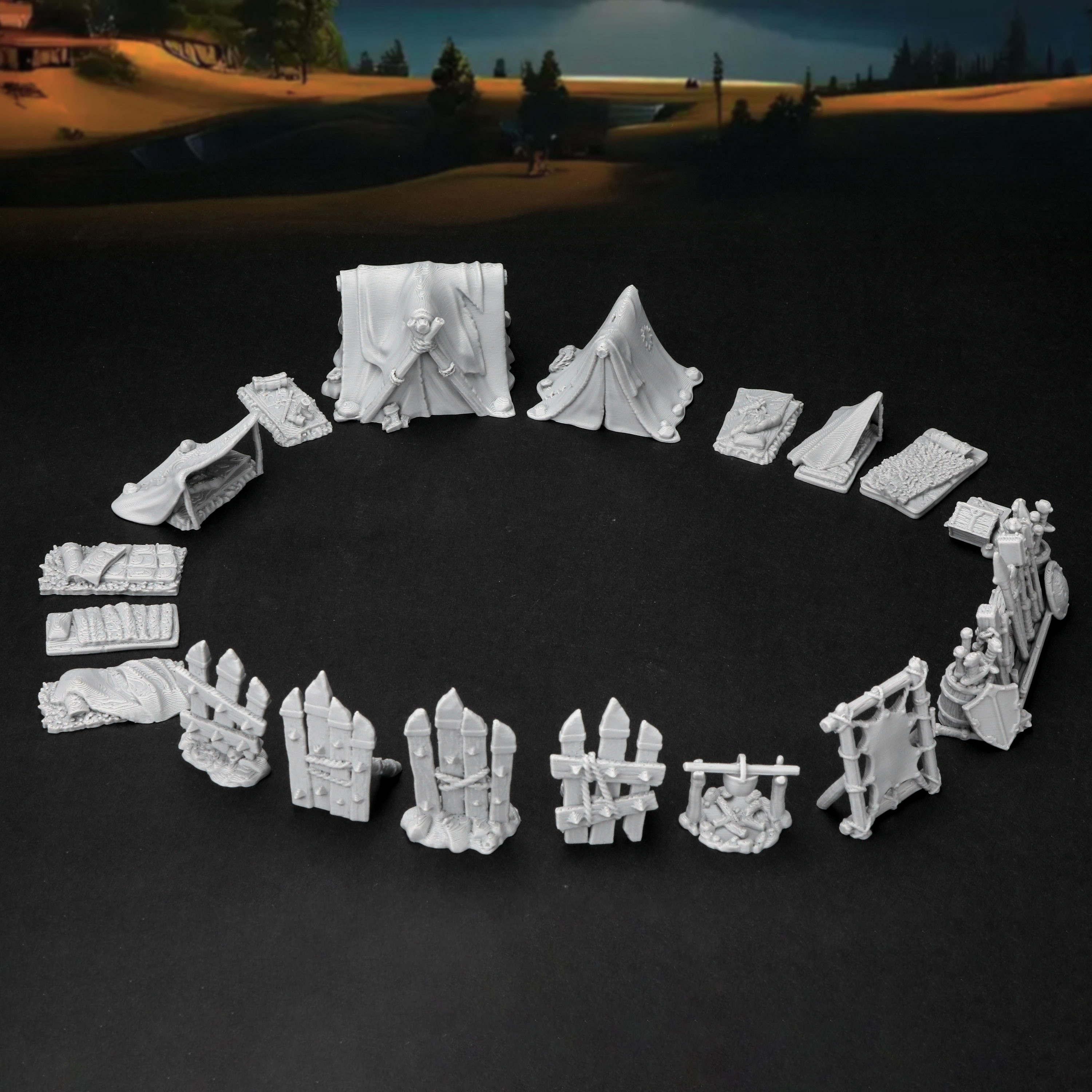 RPG Camp Terrain Set - Adventu - Outdoor Y Camping avaliação e preço