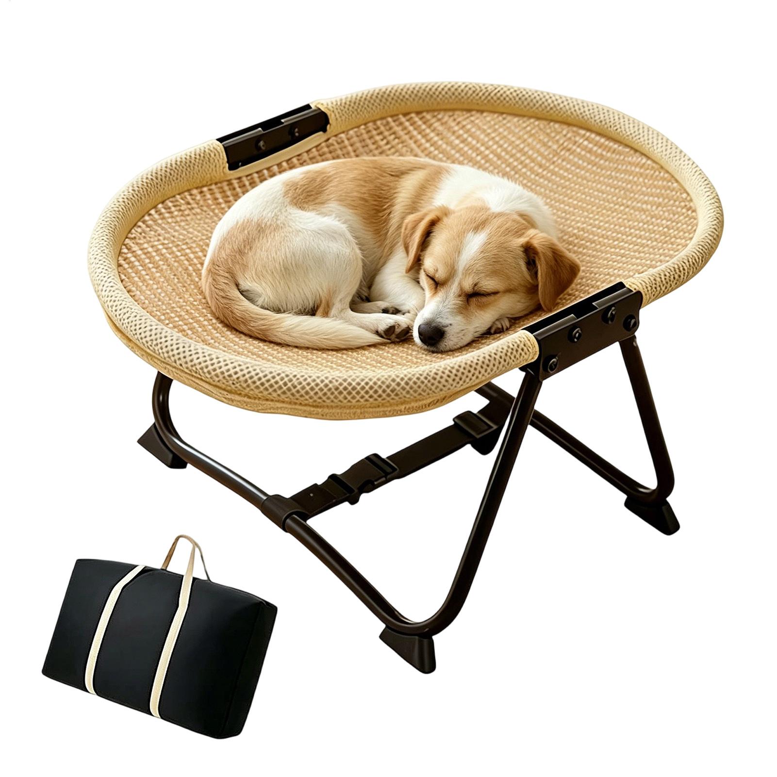 Dog Cot Bed Foldable Breathabl - Outdoor Camping Dog Bed avaliação e preço