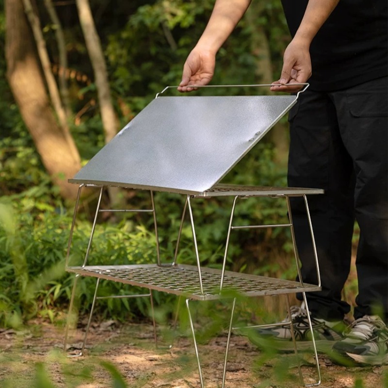 Outdoor Portable Folding Table - Outdoor Camping Kitchen Table avaliação e preço