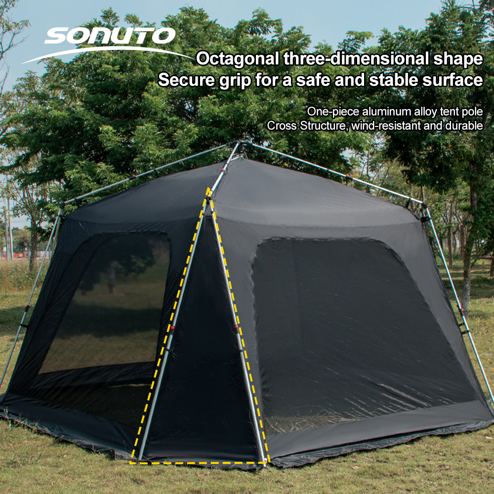 Sonuto Octagonal Instant Cabin - Outdoor Camping Automatic Quick Opening Tent avaliação e preço