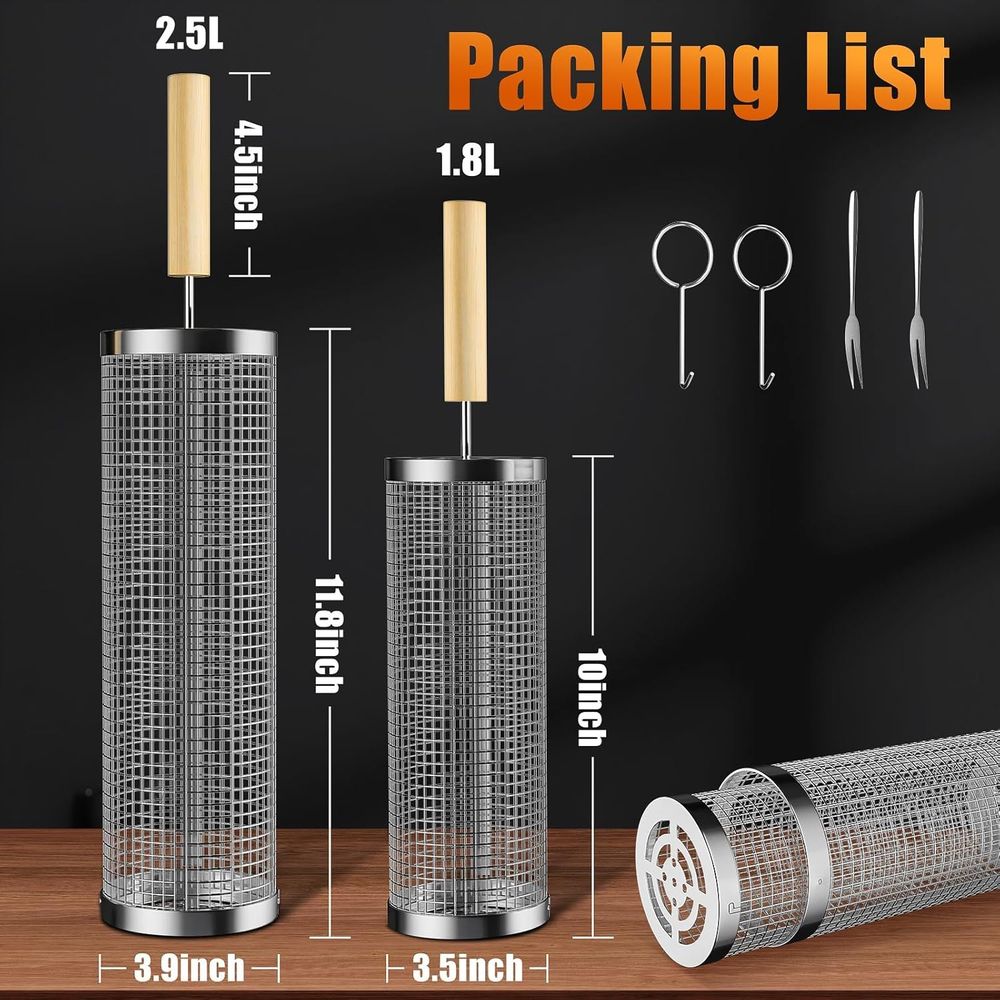 Set of 2 Stainless Steel BBQ G - Camp Cooking Set avaliação e preço