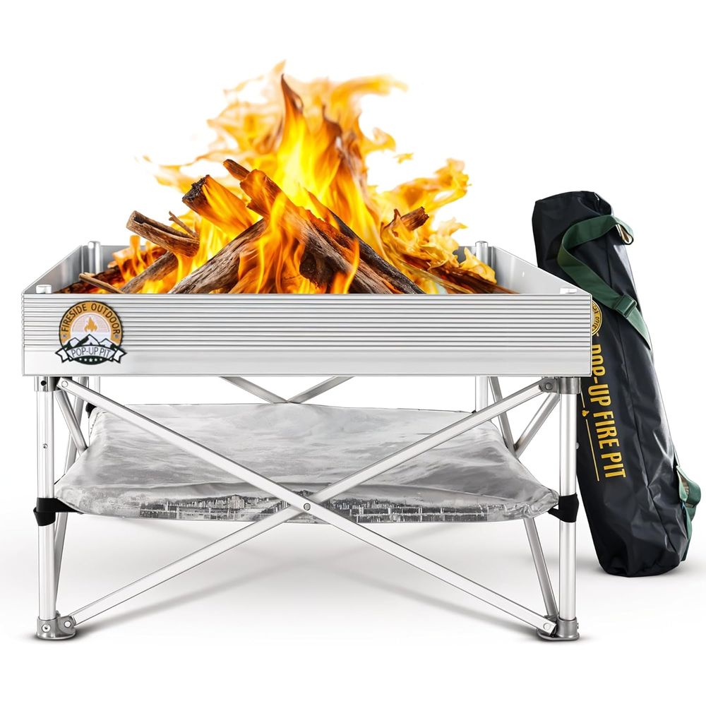 Portable Outdoor Fire Pit for  - Outdoor Camping Grill avaliação e preço
