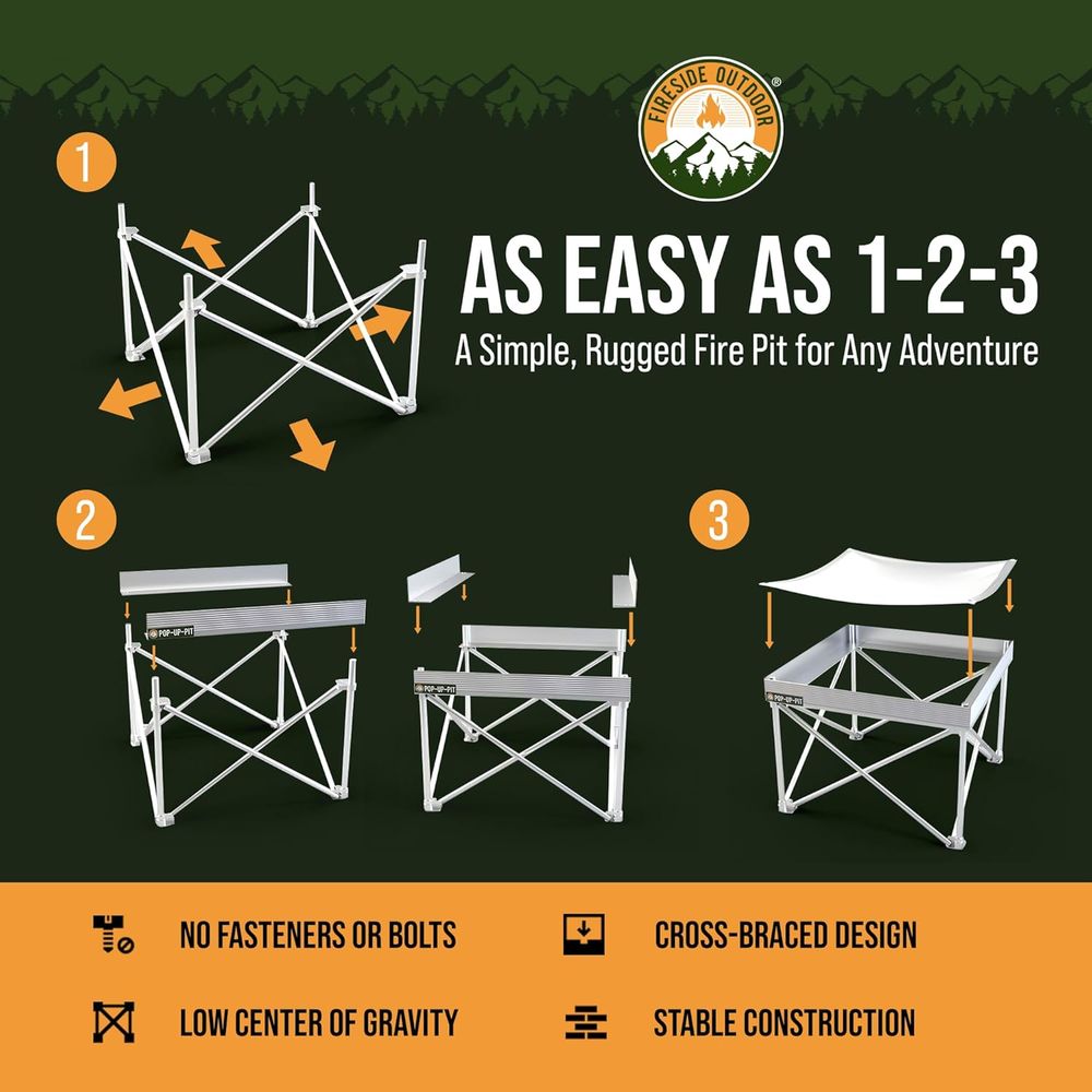 Portable Outdoor Fire Pit for  - Outdoor Camping Grill avaliação e preço