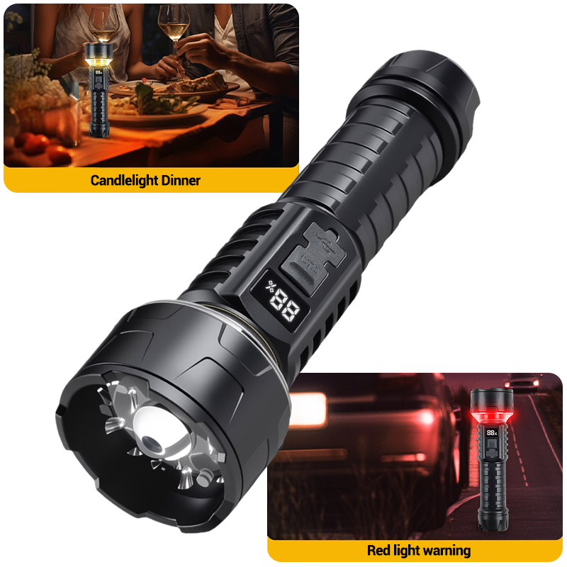COB LED Flashlight Rechargeabl - Outdoor Camping Hiking avaliação e preço