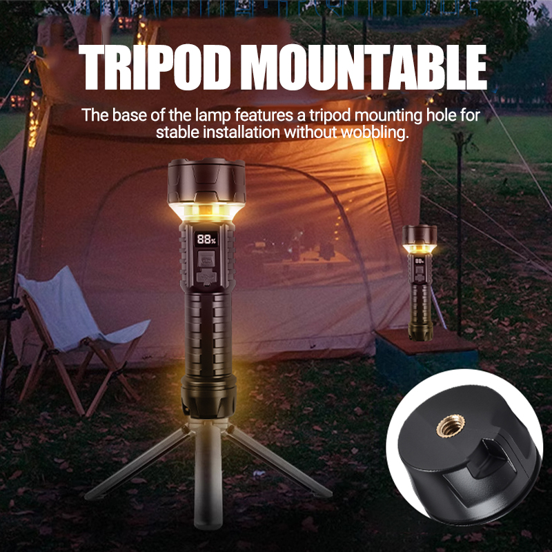 COB LED Flashlight Rechargeabl - Outdoor Camping Hiking avaliação e preço