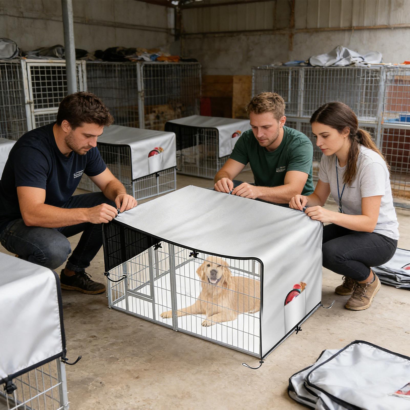 Dog Crate Cover 210D Oxford Pr - Outdoor Camping Dog Kennel avaliação e preço