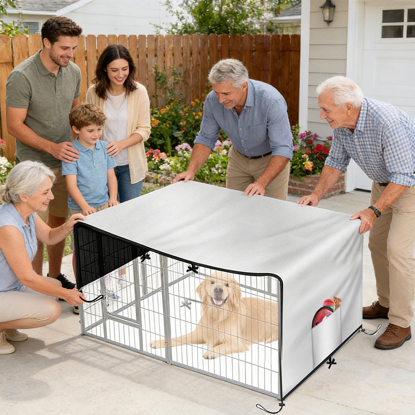 Dog Crate Cover 210D Oxford Pr - Outdoor Camping Dog Kennel avaliação e preço