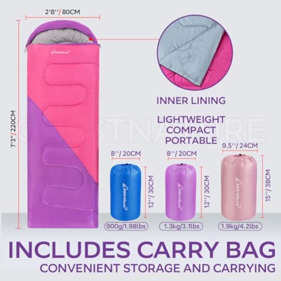 Sleeping Bag for Adults and -  - Ultralight Sleeping Bag avaliação e preço