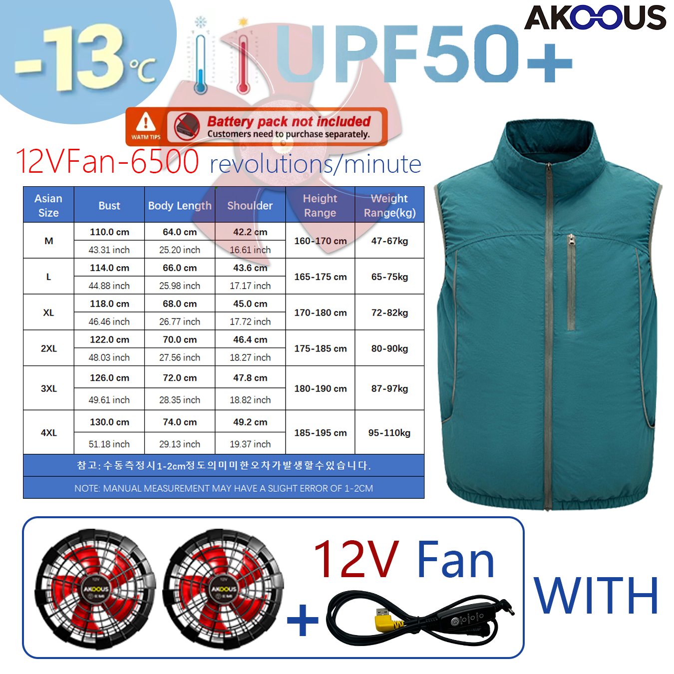 12V 5V USB Sleeveless Cooling  - Outdoor Camping Air Conditioner avaliação e preço