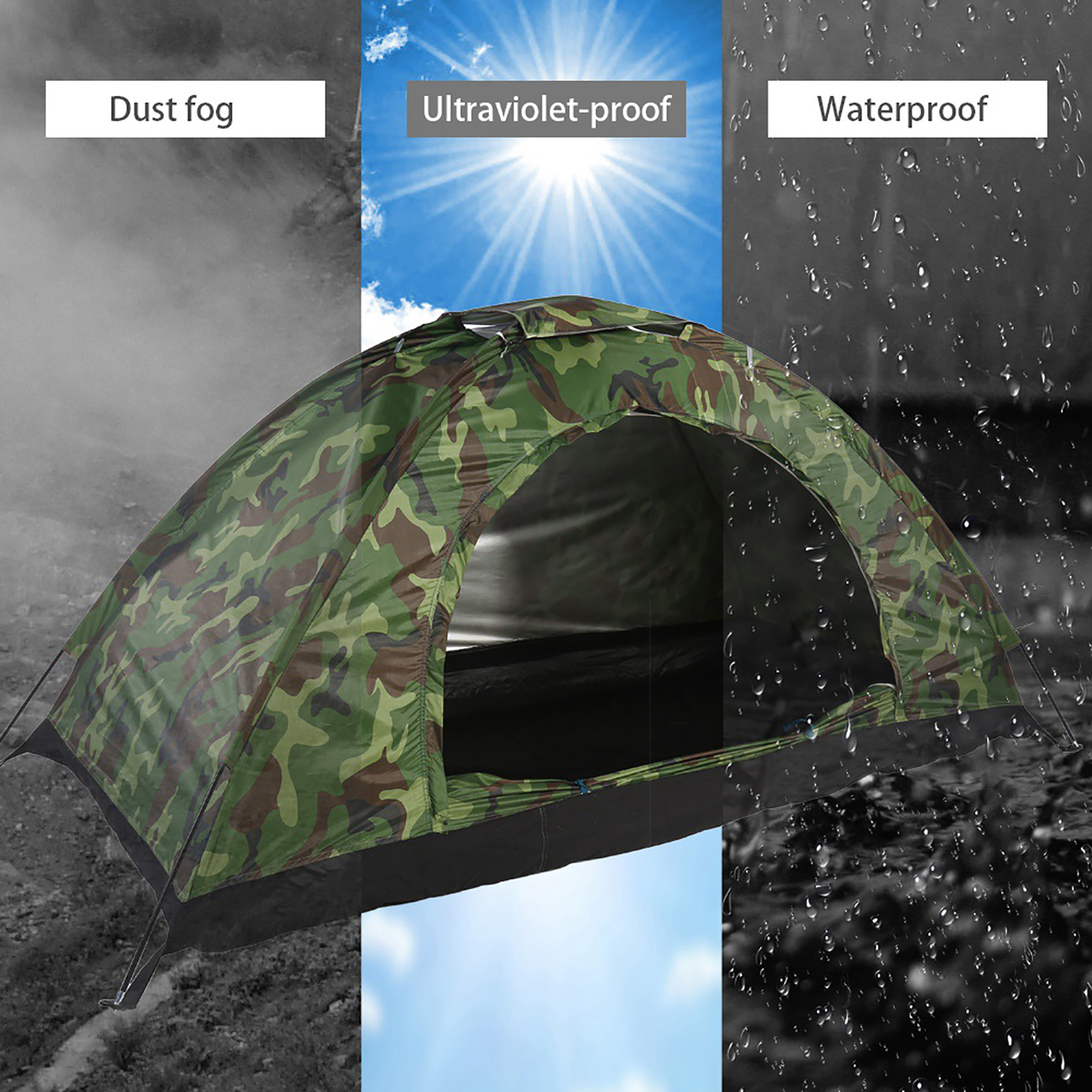 Camouflage Tent One Person Ten - Outdoor Camping Automatic Quick Opening Tent avaliação e preço