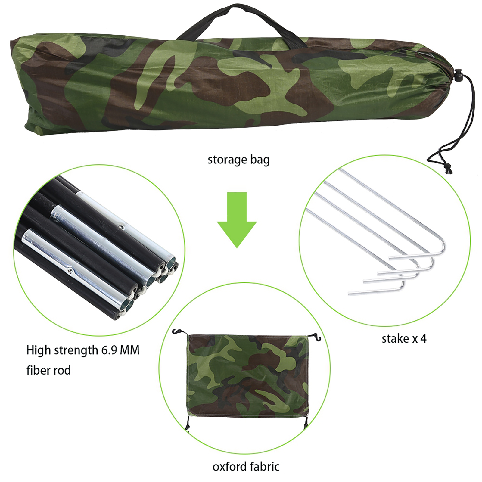 Camouflage Tent One Person Ten - Outdoor Camping Automatic Quick Opening Tent avaliação e preço