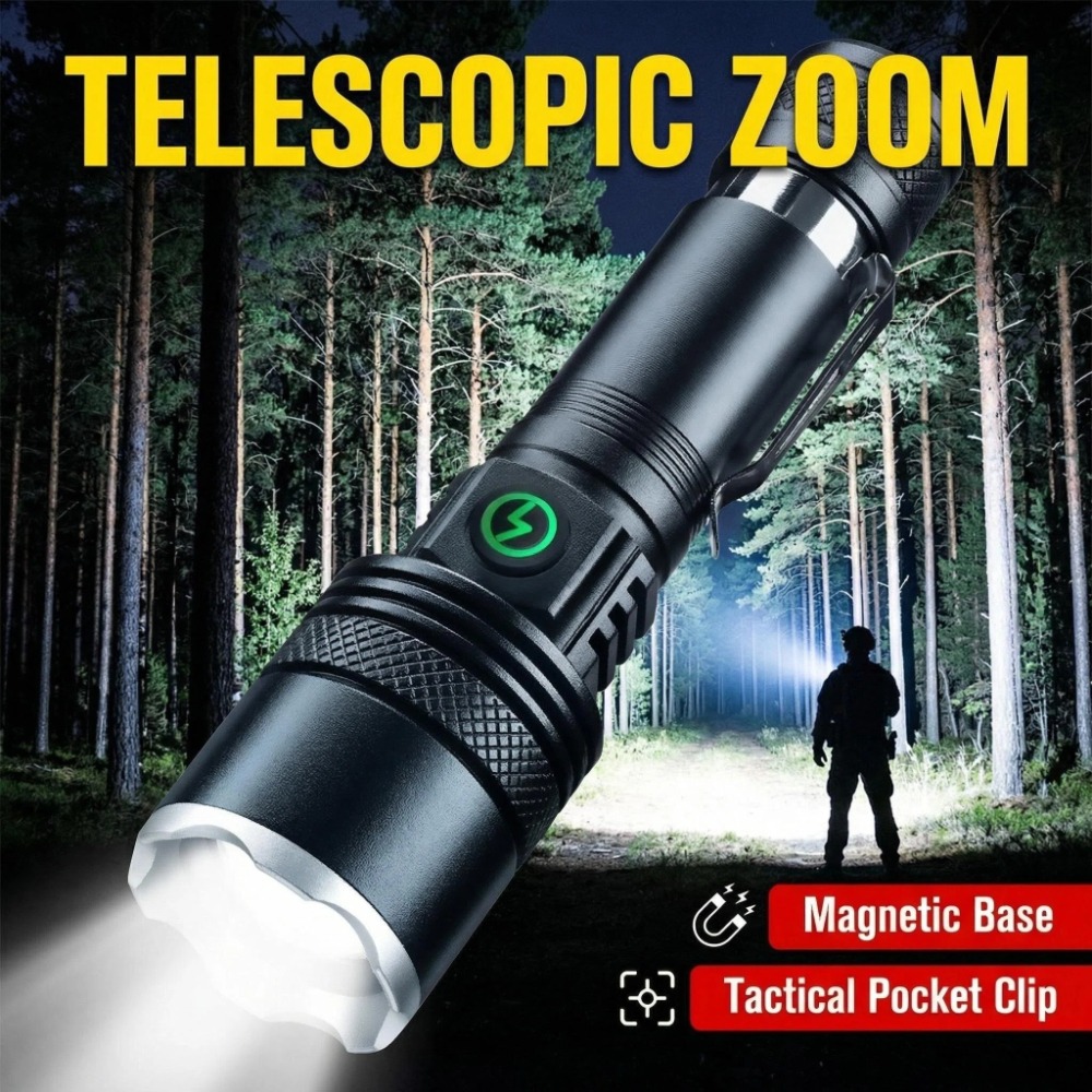 Rechargeable LED Flashlight Zo - Outdoor Camping Hiking avaliação e preço