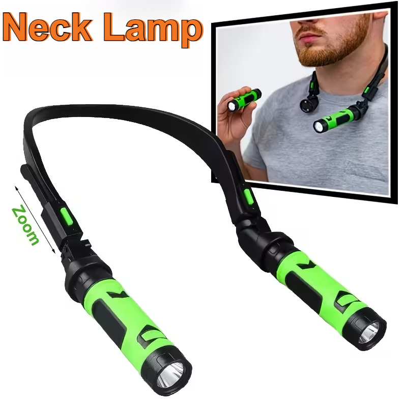 USB Rechargeable LED Neck Ligh - Outdoor Camping Grill avaliação e preço