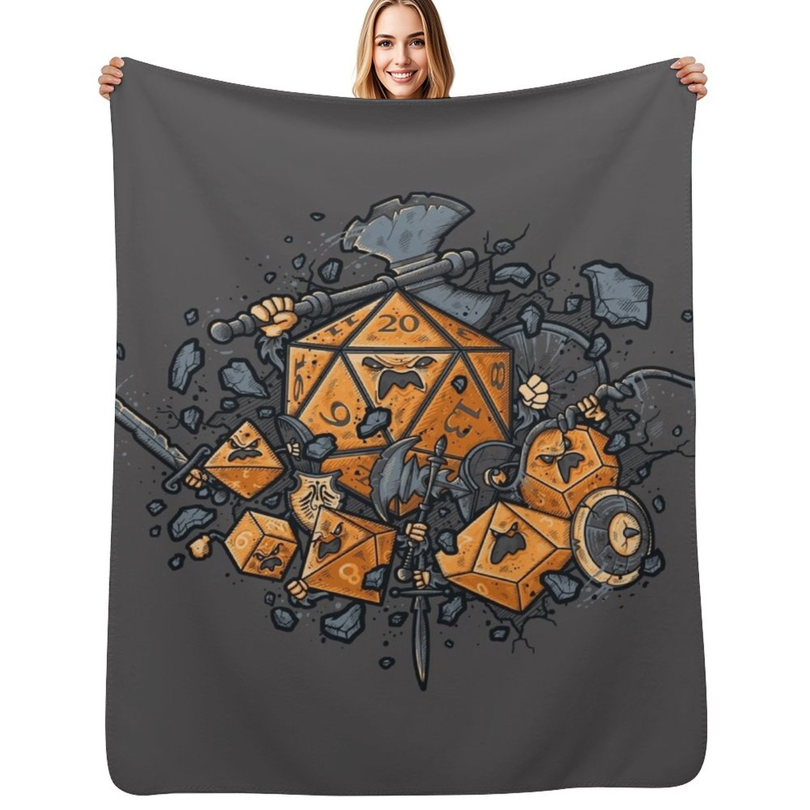 RPG United Throw Blanket Outdo - Outdoor Camping Rpg avaliação e preço