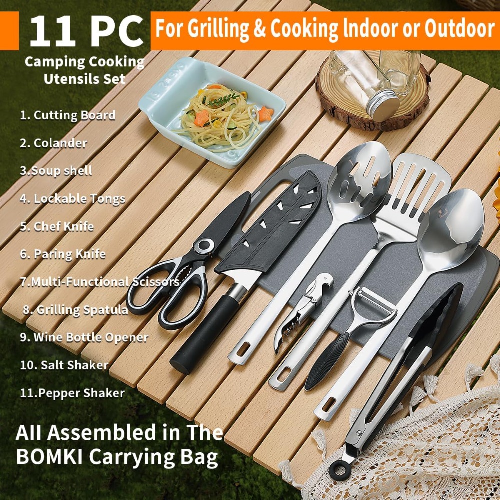 Camping Cooking Utensil Set 10 - Camp Cooking Set avaliação e preço