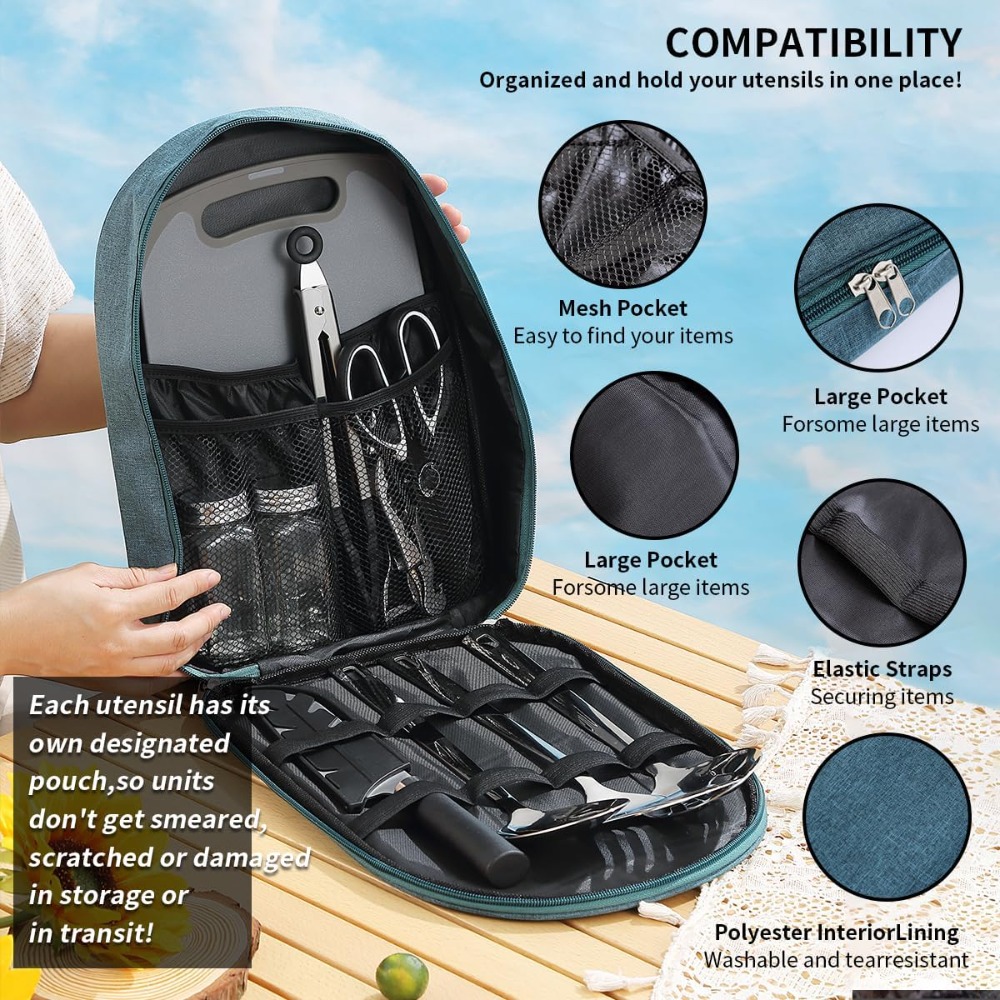 Camping Cooking Utensil Set 10 - Camp Cooking Set avaliação e preço