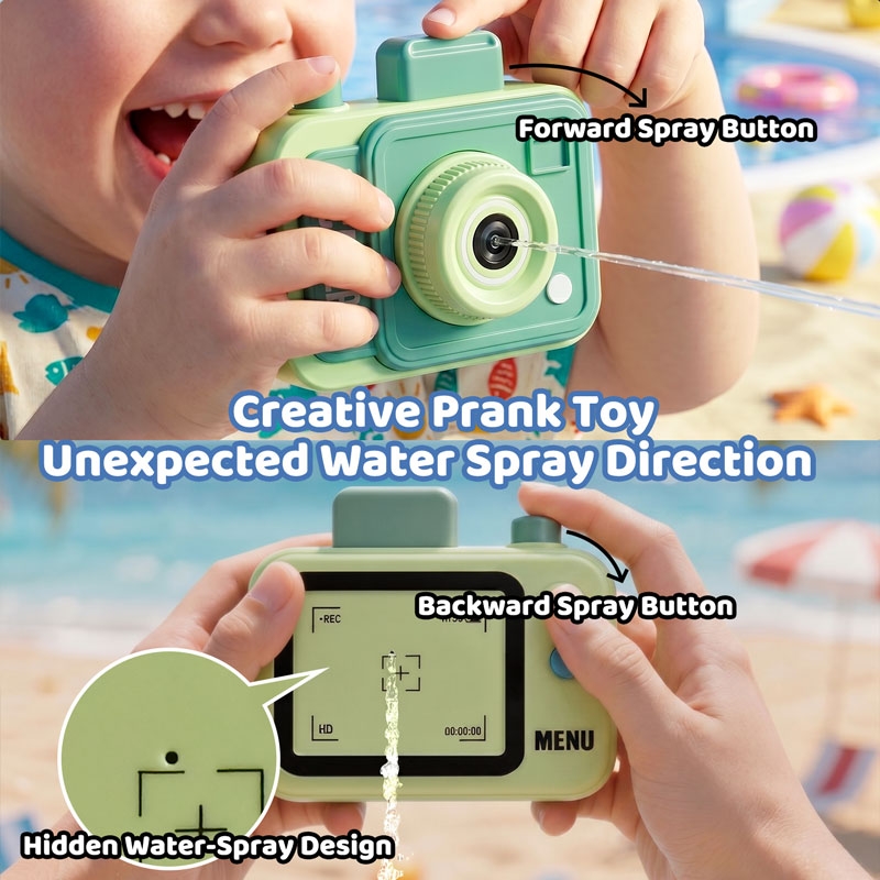 Double-sided Water Gun Camera  - Outdoor Camping Games For Kids avaliação e preço