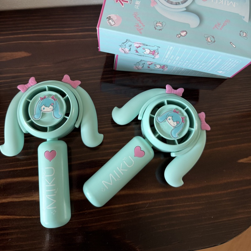 Hatsune Miku Mini Handheld Fan - Outdoor Camping Movies avaliação e preço