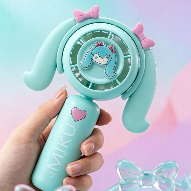Hatsune Miku Mini Handheld Fan - Outdoor Camping Movies avaliação e preço