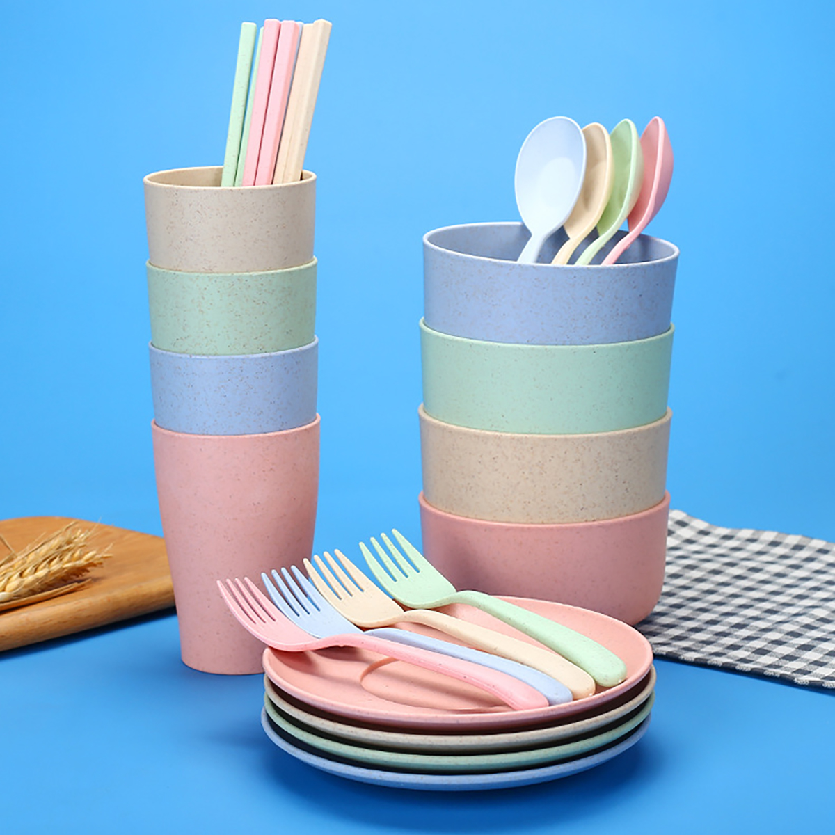 Fork Spoon Chopsticks Bowls Cu - Camp Cooking Set avaliação e preço