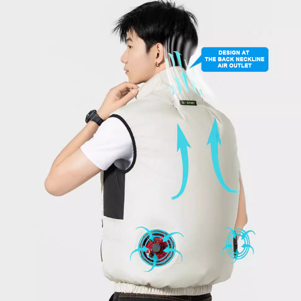 2025 Cooling Fan Vest Air Cond - Outdoor Camping Air Conditioner avaliação e preço